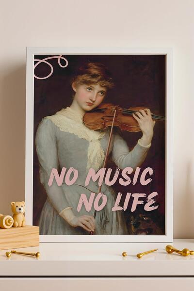 Saturn Briton Riviere a Cavatina Framed Painting No Music No Life Wall Decor ...