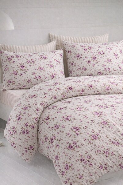 Sheri Home Tekstil Tek Kişilik Nevresim Seti Yorgan Kılıfı +1 adet Yastık Kıl...