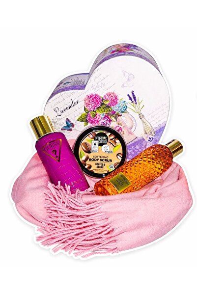 OEM Boo Basket Gift Set for Women - Scarf, Body Spray, Shower Gel, Scrub