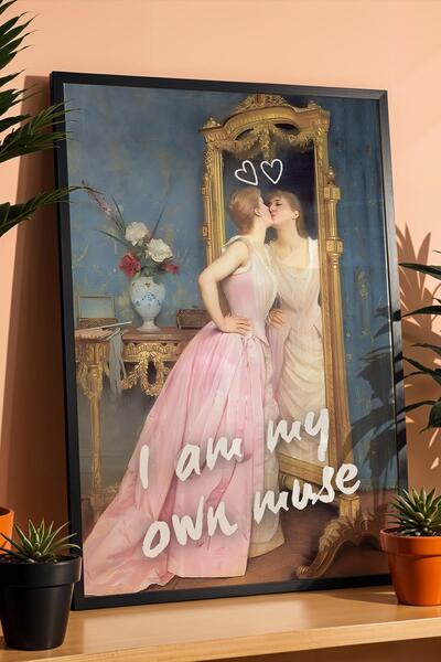 Saturn Auguste Toulmouche the Mirror Framed Painting I Am My Own Muse Makeup ...