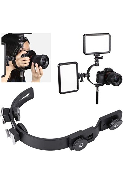 AZT Tüm Dslr Ve Aynasız Makineler Için Çok Fonksiyonlu C-shape Bracket Holder