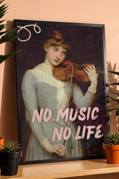 Saturn Briton Riviere a Cavatina Framed Painting No Music No Life Wall Decor ...