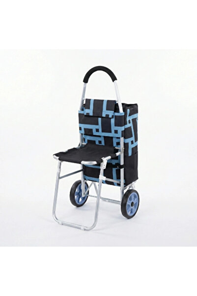 Epilons عربة سوق مع كرسي