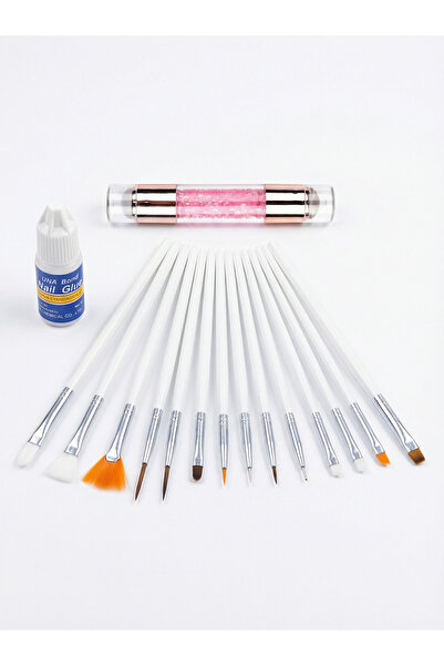 Femmelogy Set profesional de 17 piese pentru designul unghiilor, pensulă pent...