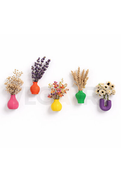 Vegart 5'li Mini Vazo Magnet