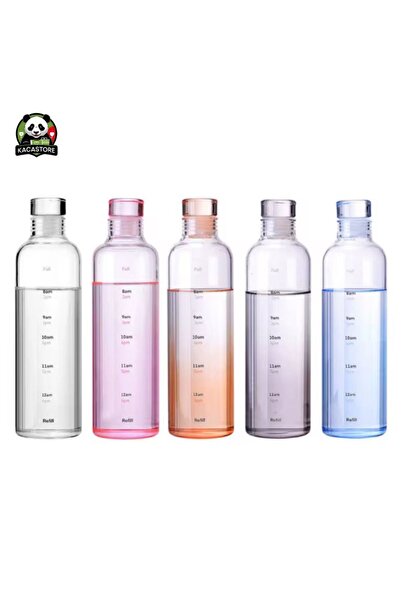 KACASTORE Cam Su Şişesi Matarası 500 ML