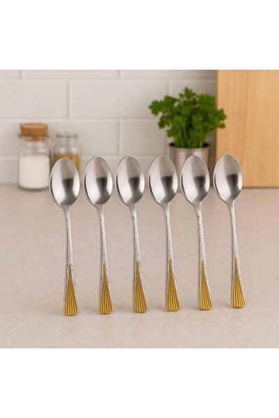Generic Luxury Decorative Tea Spoon Set - 6 Pieces