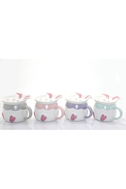 ZS DEMİR Rabbit Design Porcelain Mug Cup