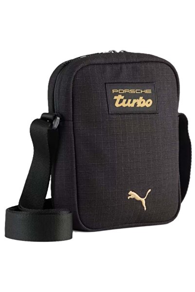 Puma 092251-01 Porsche Turbo Portable Unisex Cross Shoulder Bag Black