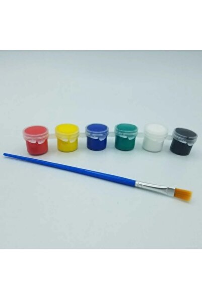 ABAD.HANDMADE 3ml dolu boya kabı ve 1 fırça çocuk ve hobi aktivitesi