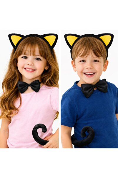 ForWhat Σετ 3 ΤΕΜ. Κίτρινο Σετ Παπιγιόν με ουρά για το γραφείο, το σπίτι, την...