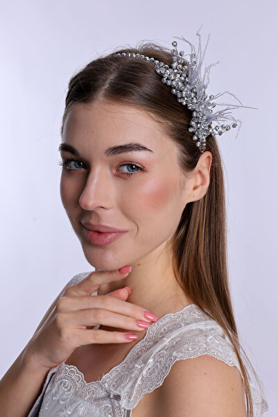 ByLohusa 1015 تاج الأمومة من حجر اللؤلؤ الرمادي