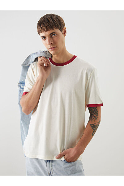 LC Waikiki Peak New Season Crew Neck Combed Cotton Men's T-Shirt