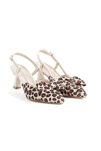 SH SİLVER MODA حذاء بكعب عالٍ من الموسم الجديد بنمط ليبار ومشبك جانبي