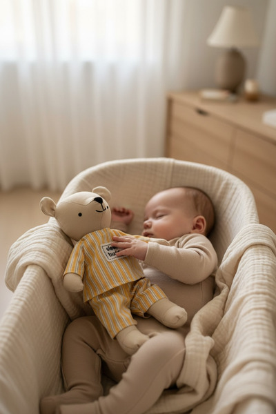 THELAKIDS THELA KIDS Pijamalı Ayıcık Uyku Arkadaşı - Sarı