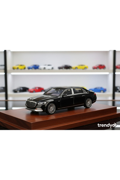 mini gt Mercedes-Maybach S 680 Siyah - 1:64 Ölçek Koleksiyonluk Metal Araba 613