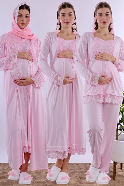 ByLohusa Maternity Set with Hijab and Breastfeeding Features - 5 Piece Effort...