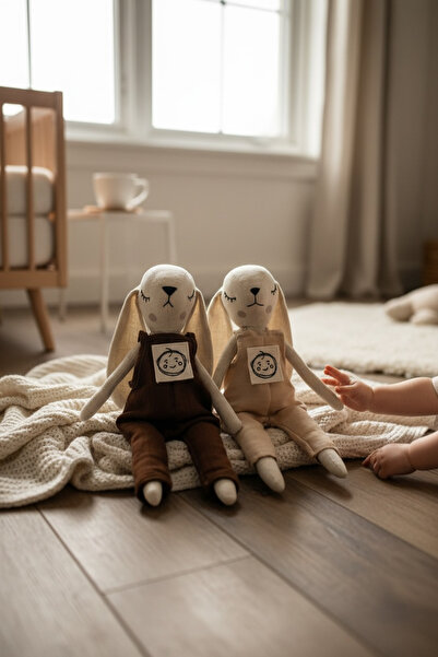 THELA KIDS Uyku Arkadaşı - Minik Tavşan Bey (Kahve)