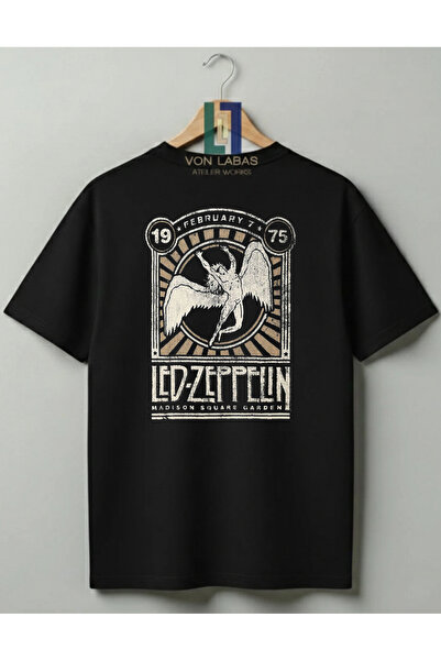 Grafftee Clothing Led Zeppelin Design Unisex 100% Cotton Premium T-Shirt