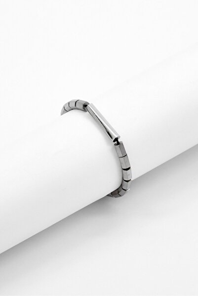 Calvin Klein Men Metal Link Fashionable Bracelet, Silver