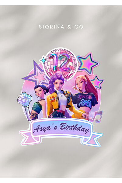 Siorina Co & Event HunterX K-Pop Doğum Günü Davetiyesi - 10 Adet