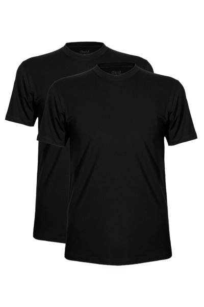 Kom Men'S, Modal-Cotton, Plain, Crew Neck 2-Pack Undershirts/T-Shirts (with S...