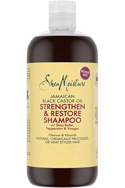 Shea Moisture شيا مويستشر شامبو خروع لتقويه الشعر473مل