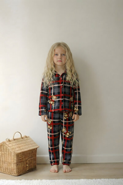 ESİLA KİDS Dečiji komplet pidžama dugih rukava od pletene tkanine od antilopa