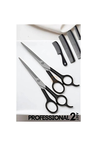 shopwave مقص حلاق 2 قطعة احترافي 6.5 بوصة فولاذ