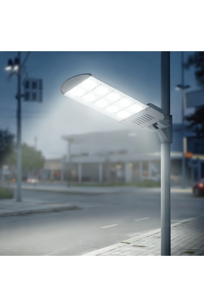 LAHIH Outdoor SMD LED Floodlight, White - Solar Powered, Waterproof, Super Br...