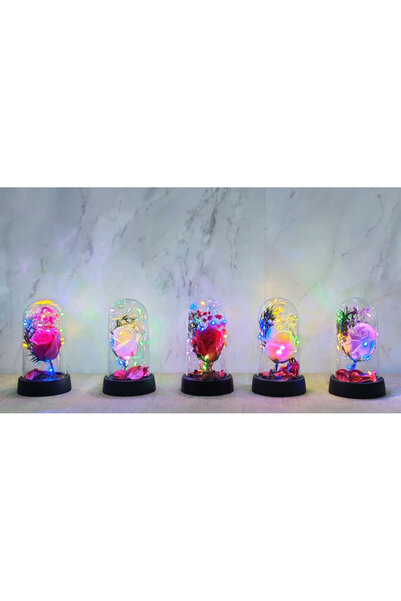 MEKs Lighted musical romantic big rose