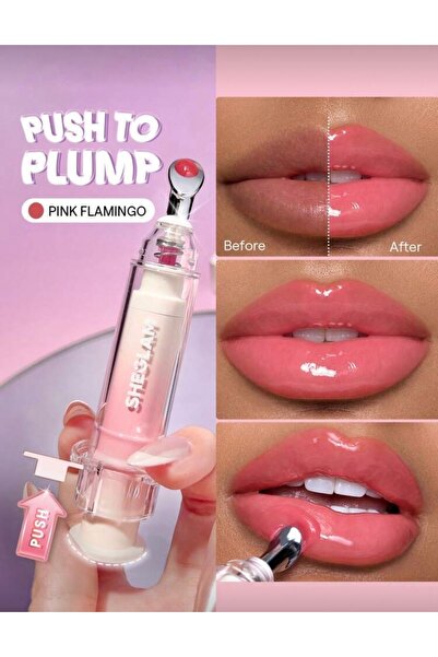 SHEGLAM Booster Shine Dolgunlaştırıcı Dudak Parlatıcısı – Pink Flamingo