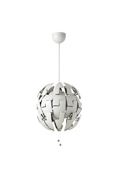 Generic Pendant lamp, white/silver-colour, 35 cm
