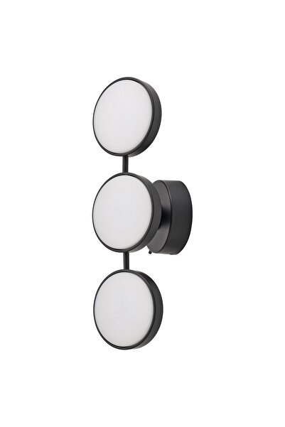 Generic مصباح جداري LED، قابل لتعديل شدة الإضاءة، أسود غير لامع، 47 × 14 سم