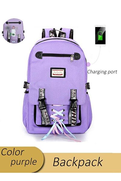 Generic Backpack Large Capacity Student Lockable Anti-theft Backpack with USB...