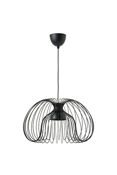 Generic مصباح معلق، أسود، 52 سم