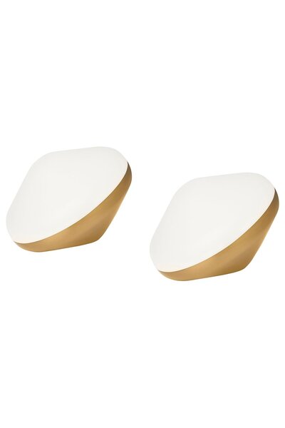 Generic LED decoration lighting, brass-colour diamond-shaped, 2 pack