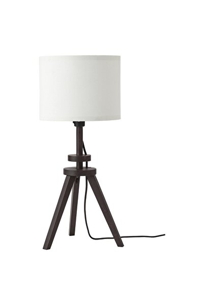 Generic مصباح طاولة، رمادي بني/أبيض