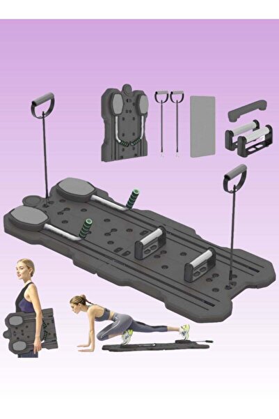 X SPRING 5 in 1 Pilates Board Multi-Purpose Foldable Pilates Reformer Board f...
