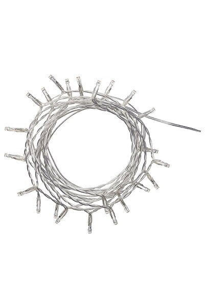 Generic LED lighting chain with 24 lights, indoor silver-colour