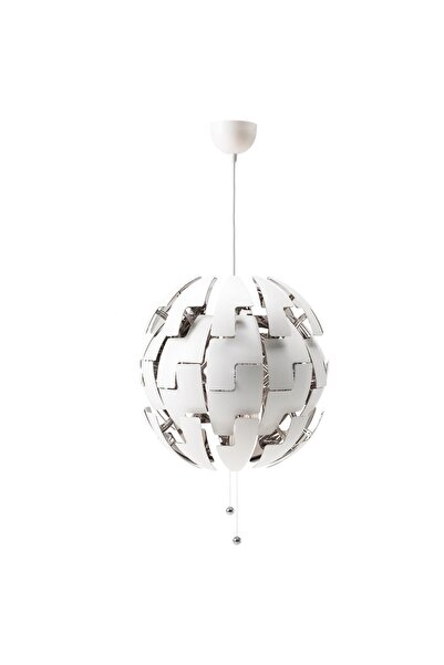 Generic Pendant lamp, white/silver-colour, 52 cm