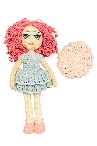 Fairy Dolls Rosie | Păpușă tricotată handmade din bumbac, cu umplutură hipoalergenică