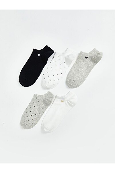 LC Waikiki Patterned Women's Sneaker Socks 5-Piece