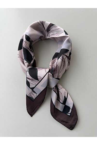 who knows ¿ Patterned Colorful Scarf Bandana 50X50 cm Women's Clothing Accessory