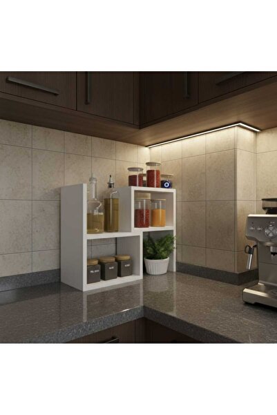 CRAFT HOUSE ART DESIGN Modern Duvar Rafı, Tezgah Üstü Mutfak Rafı, Organizer ...
