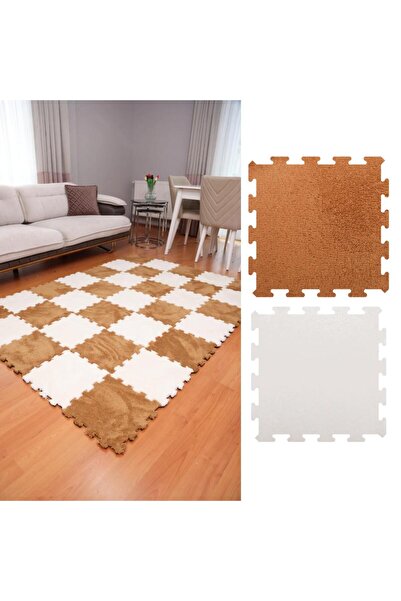 BEYDEX 12 parça 1 metrekare 31x31 ölçü 16mm yükseklik peluş yapboz hazı