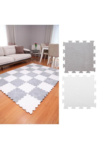 BEYDEX 12 parça 1 metrekare 31x31 ölçü 16mm yükseklik peluş yapboz hazı