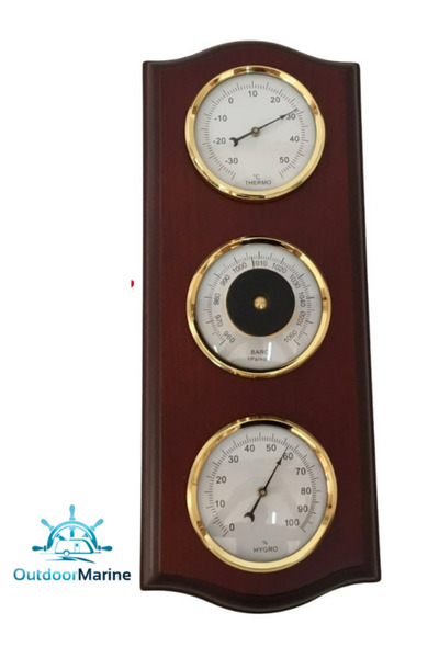 outdoormarine Hygrometre, Termometre, Barometre 3'lü Set