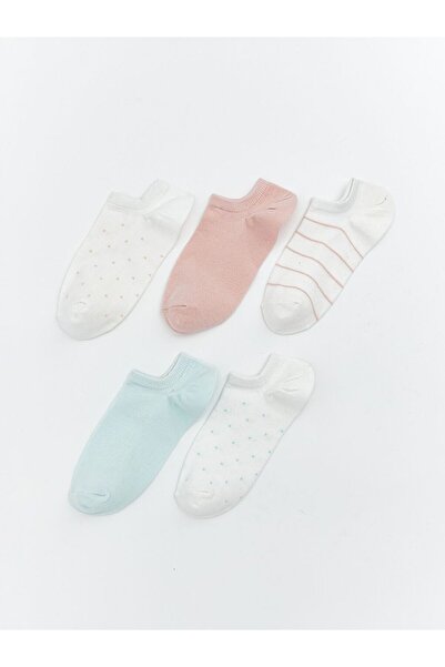 LC Waikiki Patterned Women's Sneaker Socks 5-Piece