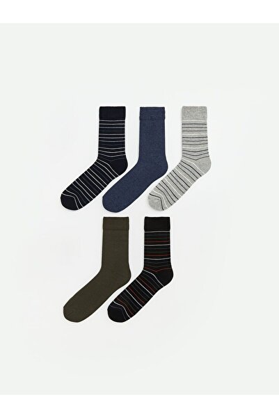 LC Waikiki Striped Men's Socks 5-Piece